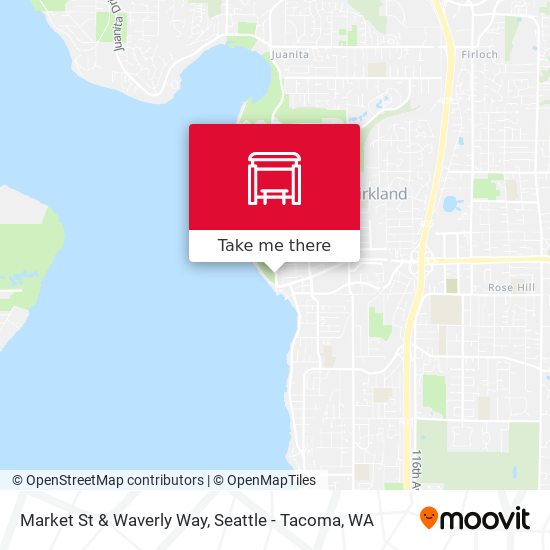 Market St & Waverly Way map