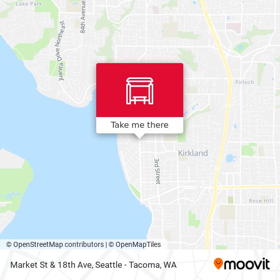 Mapa de Market St & 18th Ave