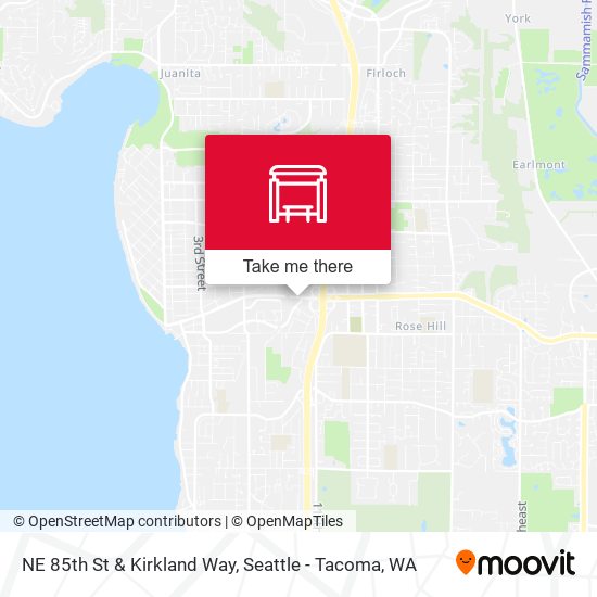 NE 85th St & Kirkland Way map