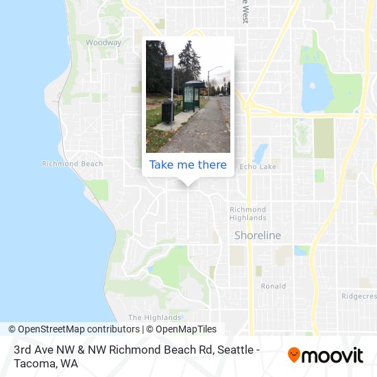 Mapa de 3rd Ave NW & NW Richmond Beach Rd