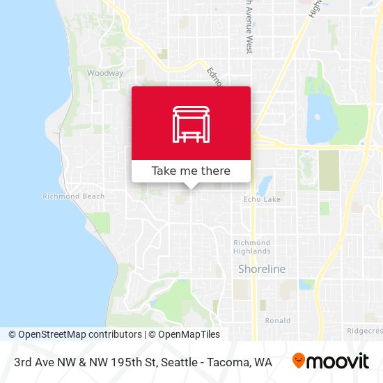 Mapa de 3rd Ave NW & NW 195th St