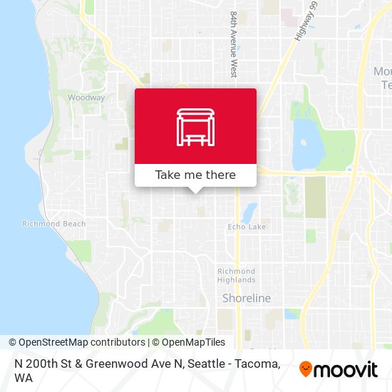 N 200th St & Greenwood Ave N map