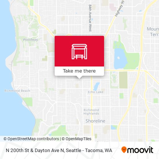 N 200th St & Dayton Ave N map