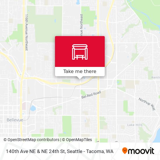 140th Ave NE & NE 24th St map