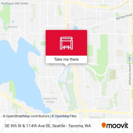 Mapa de SE 8th St & 114th Ave SE
