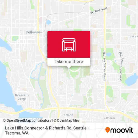 Lake Hills Connector & Richards Rd map