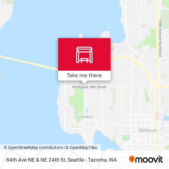 84th Ave NE & NE 24th St map