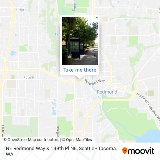 Mapa de NE Redmond Way & 149th Pl NE