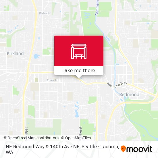 NE Redmond Way & 140th Ave NE map