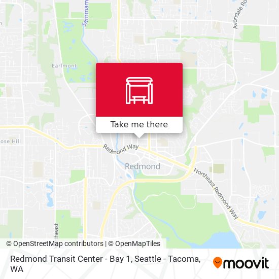 Mapa de Redmond Transit Center - Bay 1