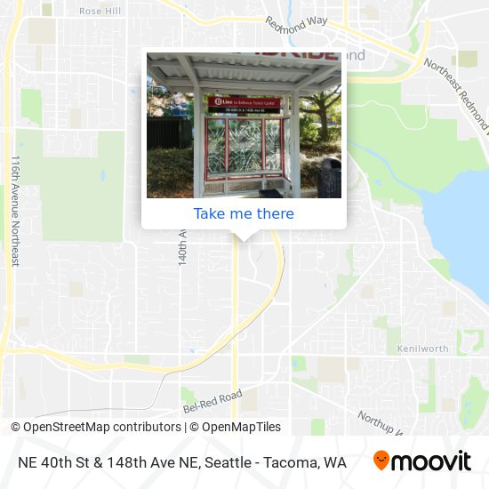 Mapa de NE 40th St & 148th Ave NE