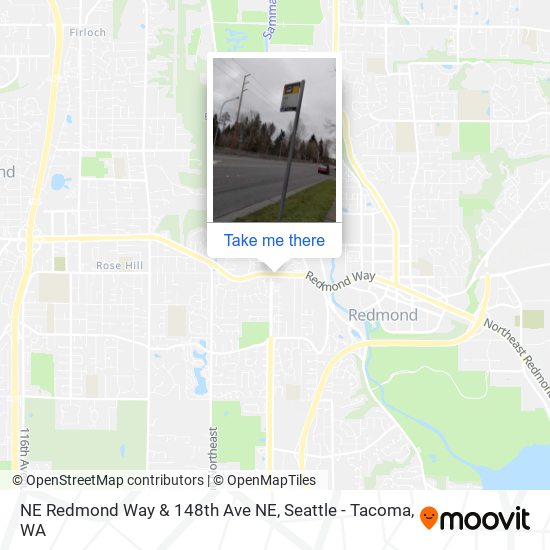 NE Redmond Way & 148th Ave NE map