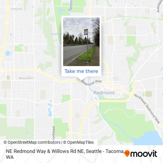 Mapa de NE Redmond Way & Willows Rd NE