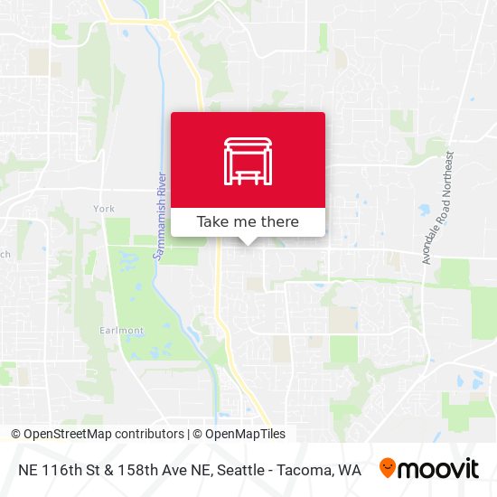 NE 116th St & 158th Ave NE map