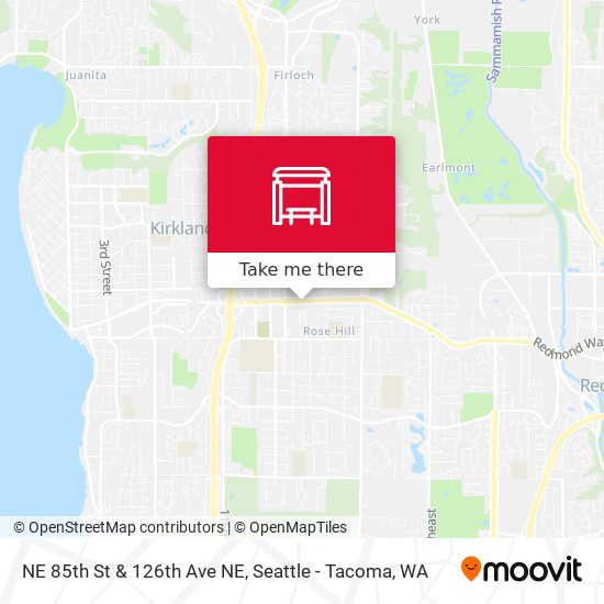 NE 85th St & 126th Ave NE map
