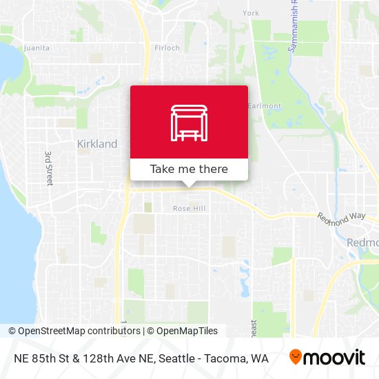 NE 85th St & 128th Ave NE map