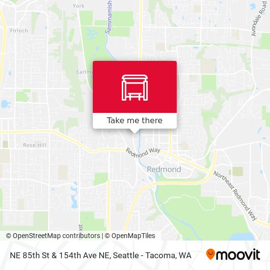 NE 85th St & 154th Ave NE map