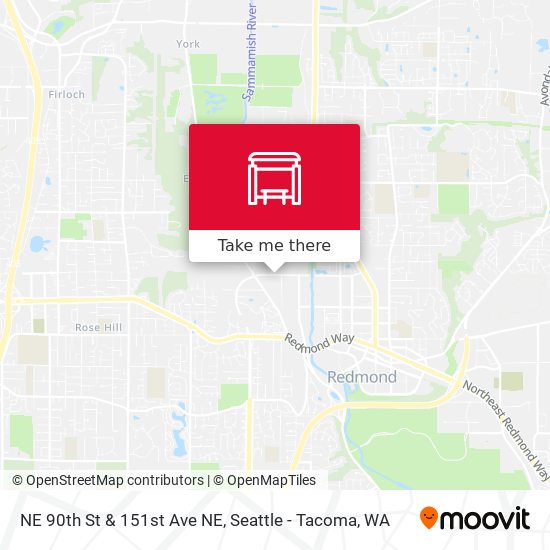 NE 90th St & 151st Ave NE map