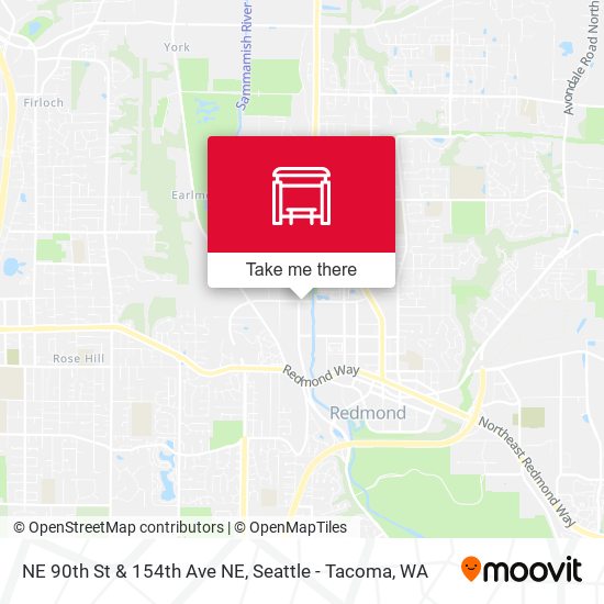 NE 90th St & 154th Ave NE map