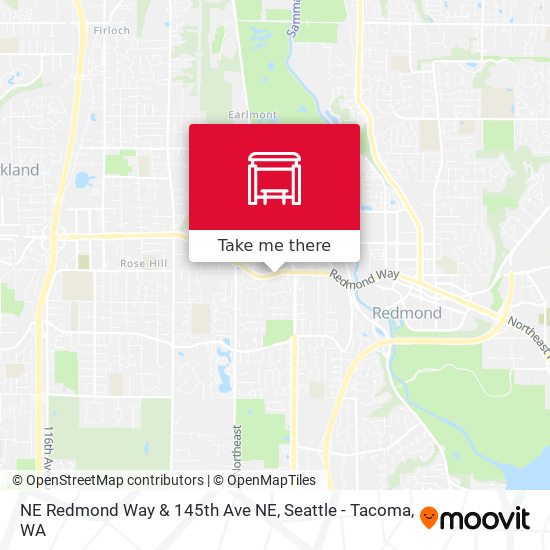 NE Redmond Way & 145th Ave NE map