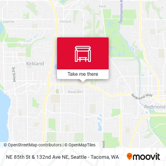 NE 85th St & 132nd Ave NE map