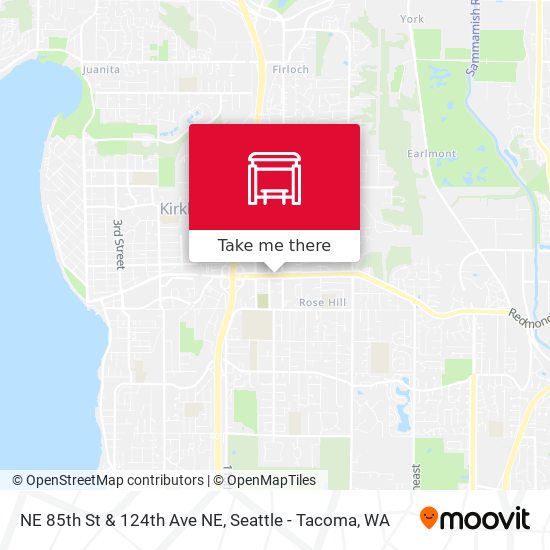 NE 85th St & 124th Ave NE map