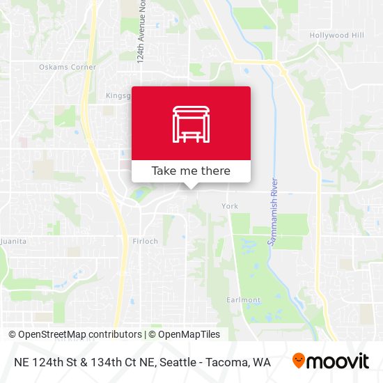 Mapa de NE 124th St & 134th Ct NE