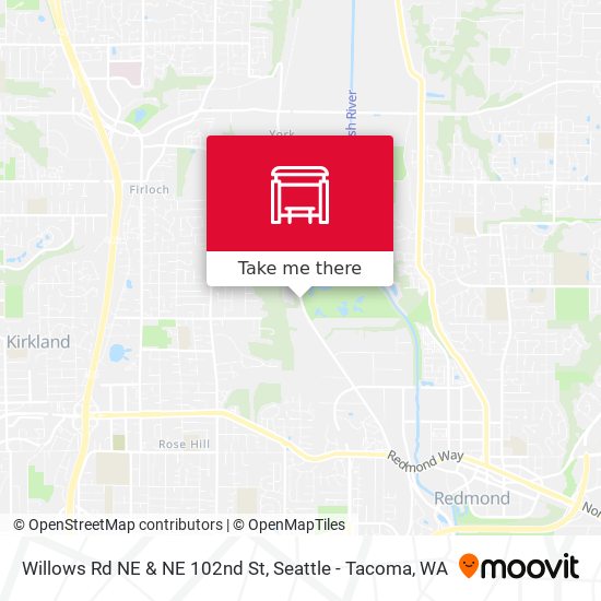 Mapa de Willows Rd NE & NE 102nd St
