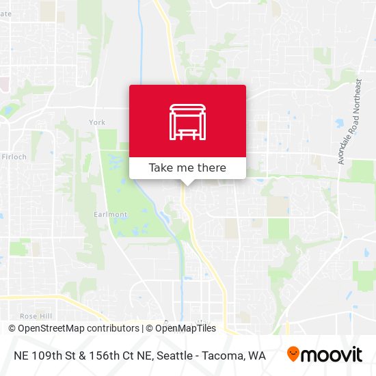 NE 109th St & 156th Ct NE map