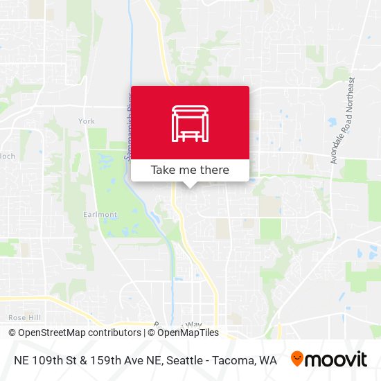 Mapa de NE 109th St & 159th Ave NE