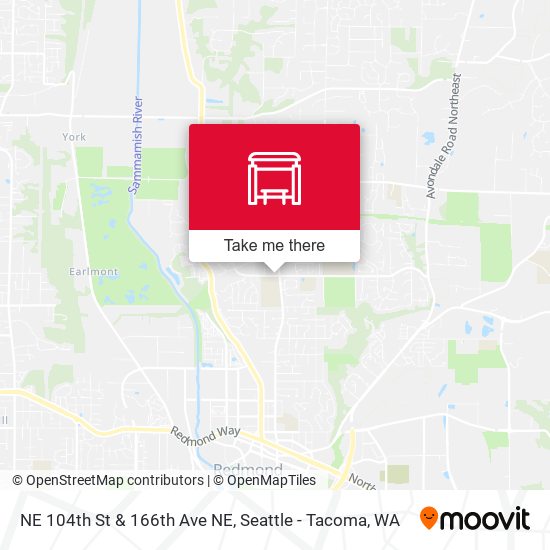 NE 104th St & 166th Ave NE map