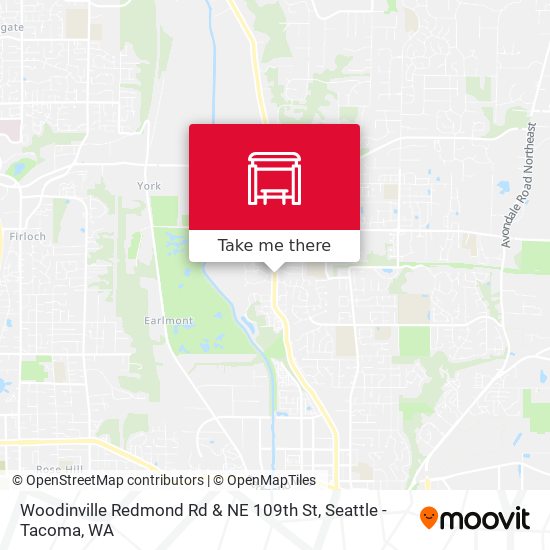 Mapa de Woodinville Redmond Rd & NE 109th St