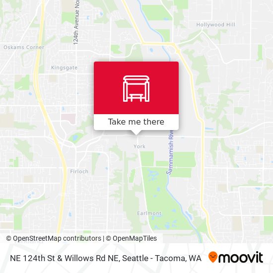 NE 124th St & Willows Rd NE map