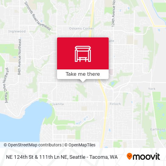 NE 124th St & 111th Ln NE map