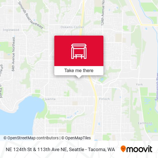 Mapa de NE 124th St & 113th Ave NE
