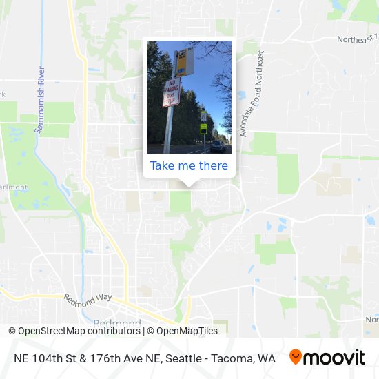 NE 104th St & 176th Ave NE map