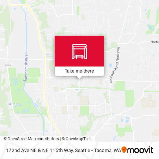 Mapa de 172nd Ave NE & NE 115th Way