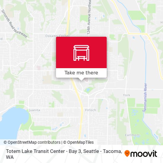 Mapa de Totem Lake Transit Center - Bay 3