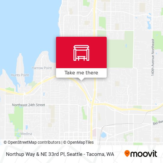 Northup Way & NE 33rd Pl map