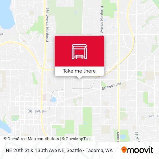 NE 20th St & 130th Ave NE map