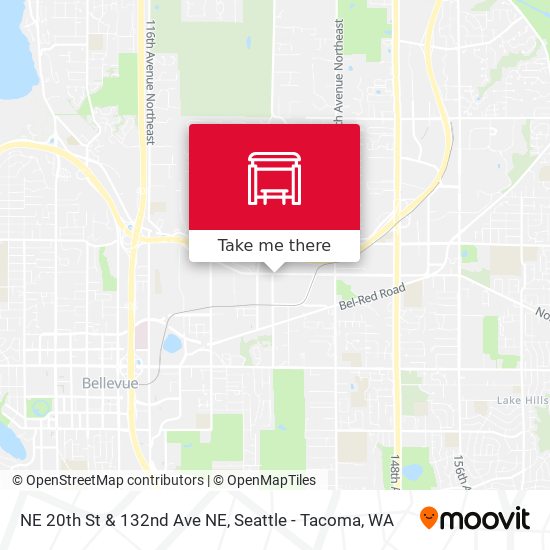 NE 20th St & 132nd Ave NE map
