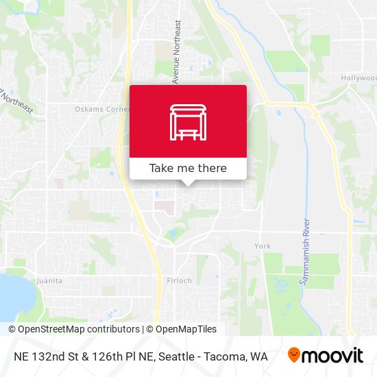 NE 132nd St & 126th Pl NE map