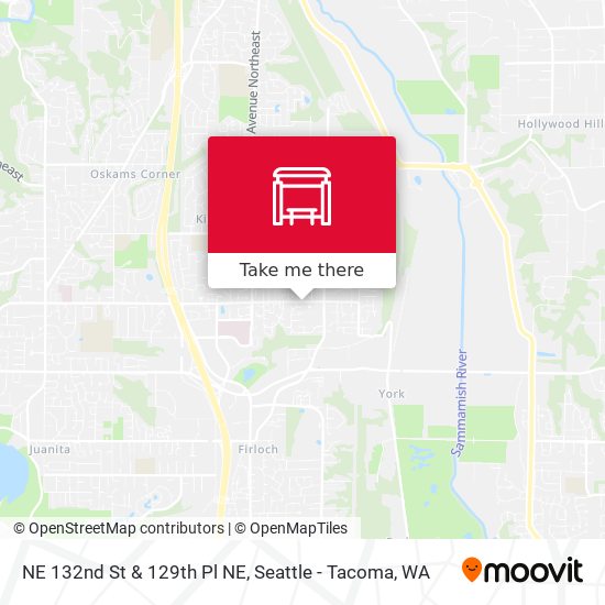 NE 132nd St & 129th Pl NE map