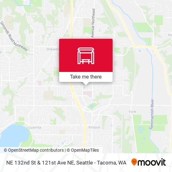 NE 132nd St & 121st Ave NE map