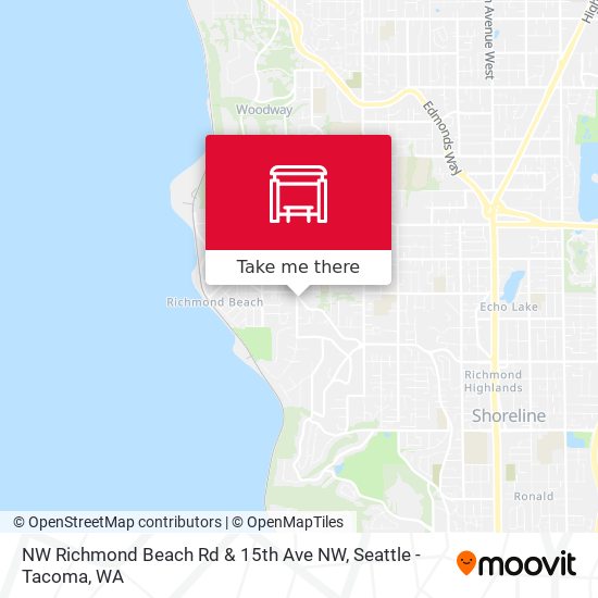NW Richmond Beach Rd & 15th Ave NW map