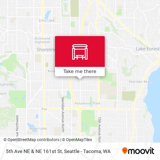 Mapa de 5th Ave NE & NE 161st St