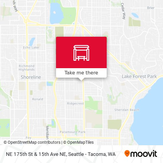 NE 175th St & 15th Ave NE map