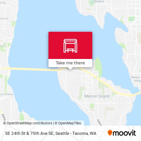 SE 24th St & 70th Ave SE map