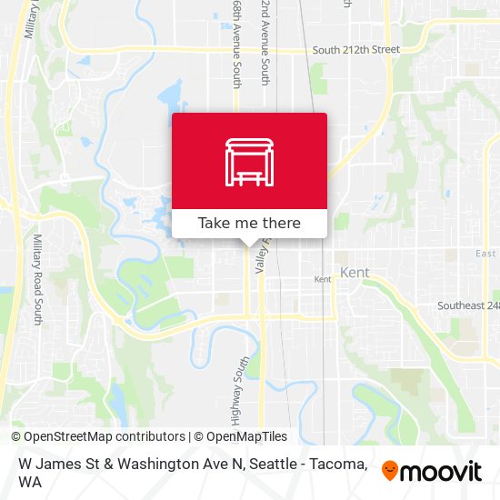 Mapa de W James St & Washington Ave N
