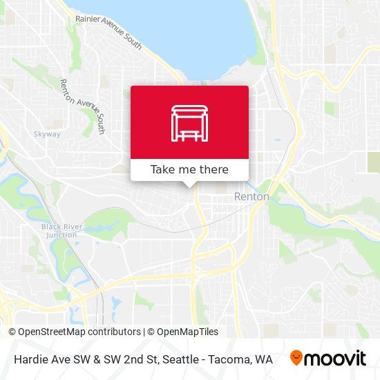 Hardie Ave SW & SW 2nd St map